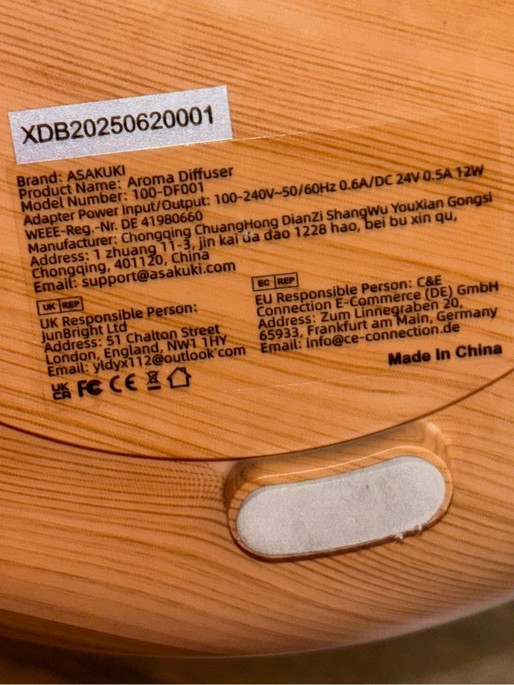 ASAKUKI 500ml Premium Essential Oil Diffuser - Picture 9 of 9